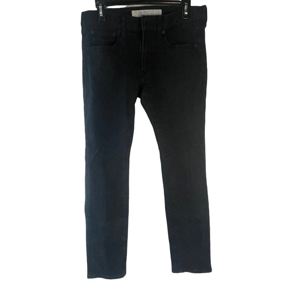 Express Jeans black Skinny Fit ALEC skinny leg 30 x 30 rise 9" inseam 30" READ